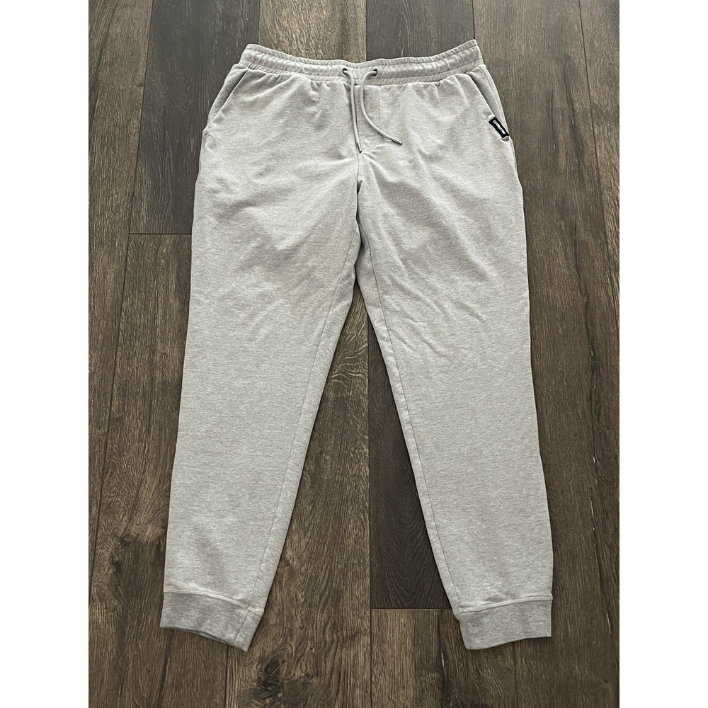 Bearbottom Jogger Pants Mens XL Gray Stretch Elastic Ankle Cuffs Y2K Drawstring
